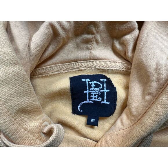 NWT Ed Hardy Retro Fire Tiger Tattoo Golden Yellow Hoodie Sweatshirt Mens Medium - Picture 9 of 9